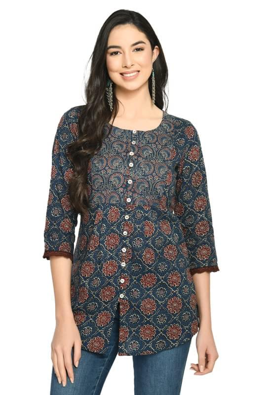 Meesan Women’s Beautiful Straight Cotton Short Kurti, Casual Wear Tunic, Office Wear offers donot miss Meesan Women’s Beautiful Straight Cotton Short Kurti, Casual Wear Tunic, Office Wear offers donot miss