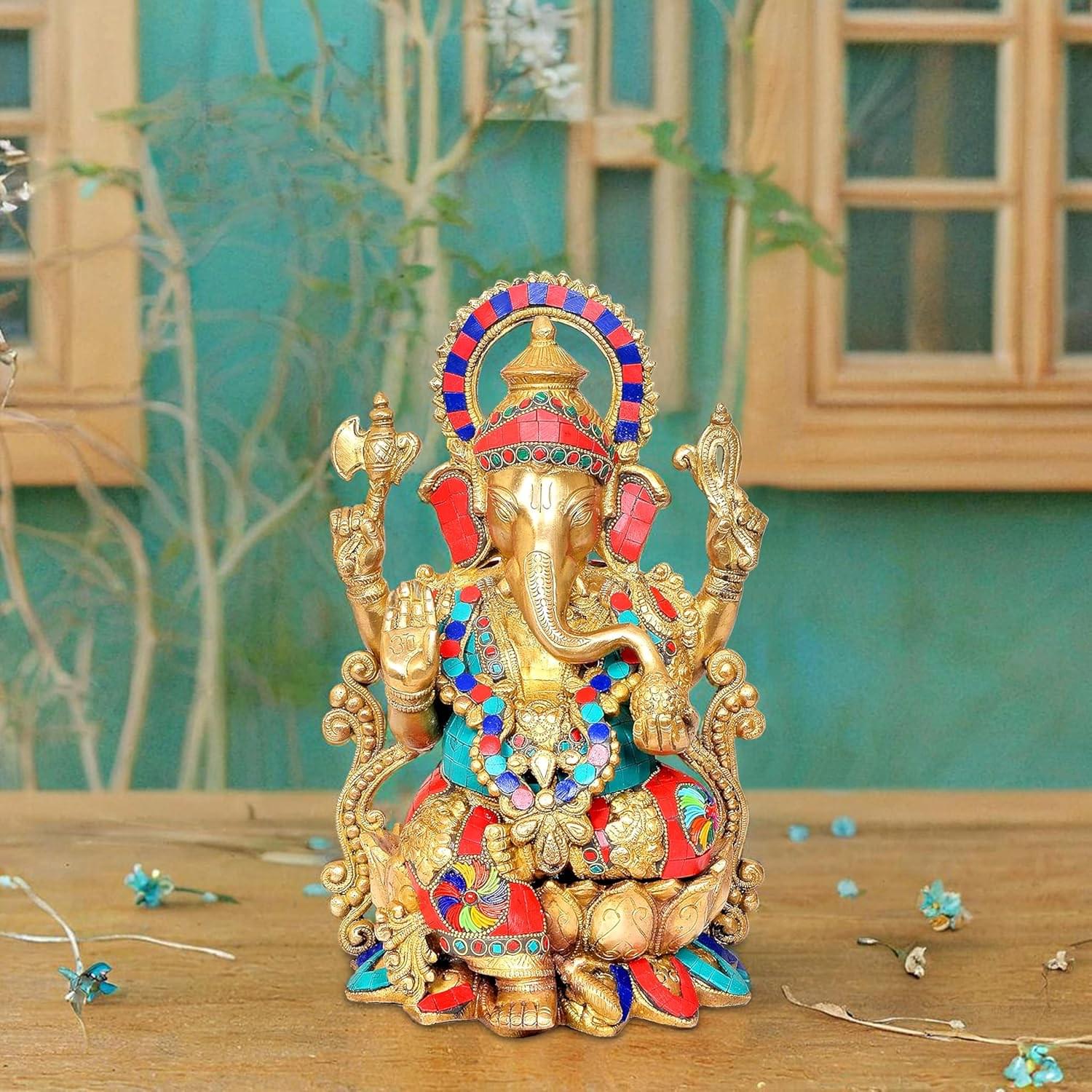 Amazon Brand – Umi Brass Mangalkari Ganesha Statue Idol for Home Decor Temple Mandir | Height : 13 Inches (DE3RAMA-01) offers donot miss Amazon Brand – Umi Brass Mangalkari Ganesha Statue Idol for Home Decor Temple Mandir | Height : 13 Inches (DE3RAMA-01) offers donot miss